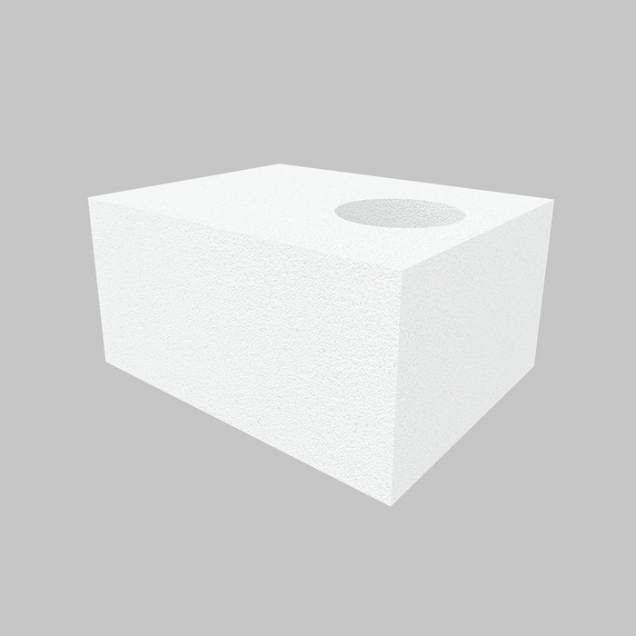 Газобетонный O-блок ISTKULT 300 мм 1Ø 160 мм